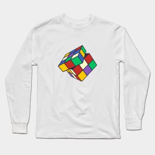 Cube 90s Art & Retro colors Long Sleeve T-Shirt